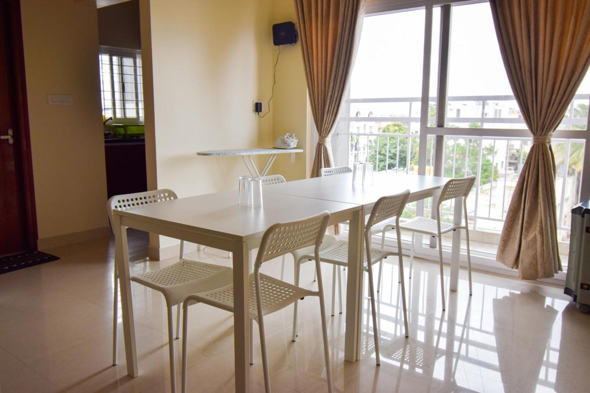 Staymazing-1,2 & 3 Bhk Ac Apartments In Hebbal-5Mins To Manyata-30Mins To Airport Bangalore Ngoại thất bức ảnh